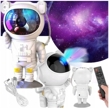 AS-02 projektors astronauts, balts Nav norādīts