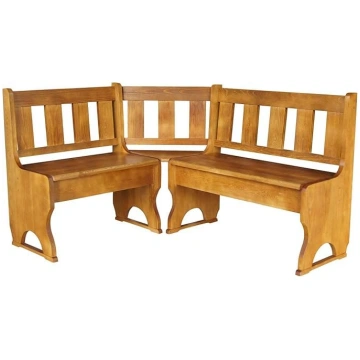 Koma Corner Bench, Solid Pine ANEB07L6MDNXHT
