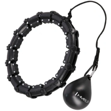 Vingrošanas aplis ar atsvaru HHW02 HULA HOP BLACK 