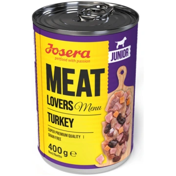 Josera suņiem Meat Lovers Junior Menu Turkey 400 g