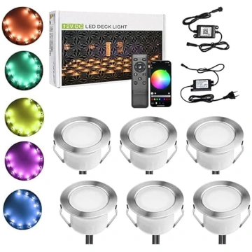 6 WiFi LED padziļinājumā iebūvētu grīdas lampu kom