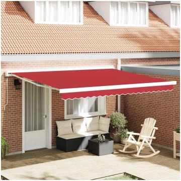 Markīzes rezerves audums sarkana 400 × 300 cm aude