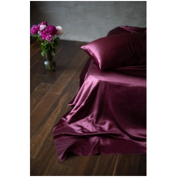 Palags Burgundy, zīds 22mm Charme Silk