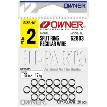 Riņķi Owner SPLIT RING REGULAR WIRE 52803-02