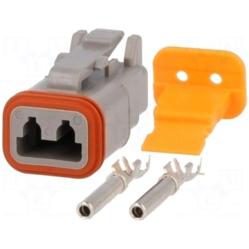 Connector: wire-wire | DT | plug | female | Size: