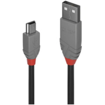 Lindy USB 2.0 Typ A an Mini-B Kabel Anthra Line 2m