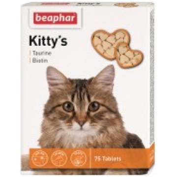Gardums kaķiem Beaphar Kitty"s Taurin-Biotin (75 t