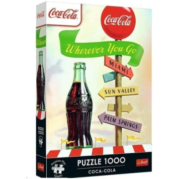 Puzzle 1000 Coca-Cola:Gdziekolwiek zmierzasz TREFL