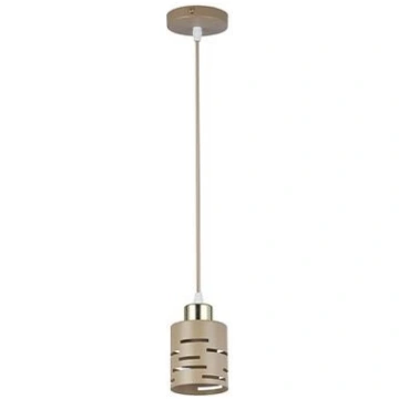 Piekaramā lampa E27 Elen , bēša+zelts