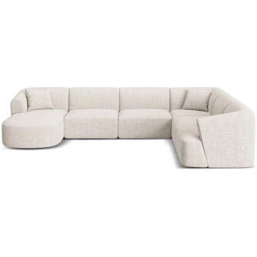 Modular Panoramic Right Corner Sofa, "Campi", 7 Se