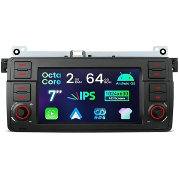 XTRONS Android auto radio BMW E46, 7 collu skārien