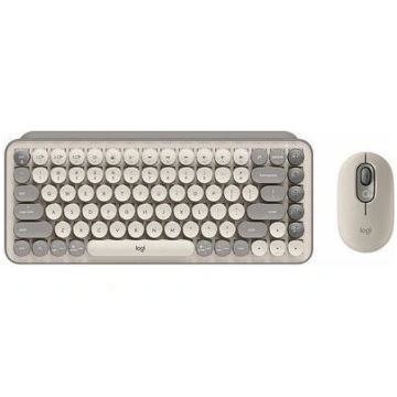 Bezvadu klaviatūra un datorpele LOGITECH POP ICON 