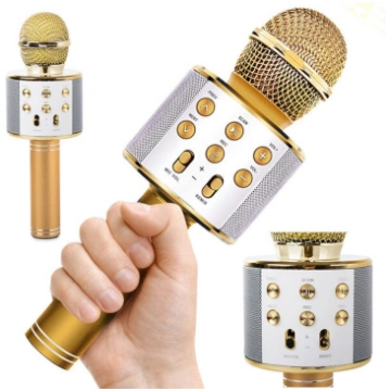 Bezvadu karaoke mikrofons ar skaļruni Nav norādīts