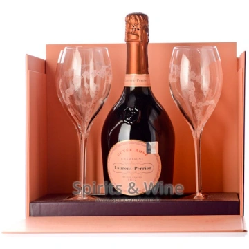 Laurent Perrier Cuvee Rose Brut + 4glāzes