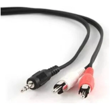 Audio kabelis GEMBIRD 3,5 mm uz 2×RCA vīrietis, 1,