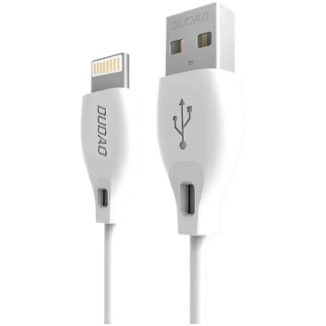 Dudao USB / Lightning cable 2.4A 1m white (L4L 1m 