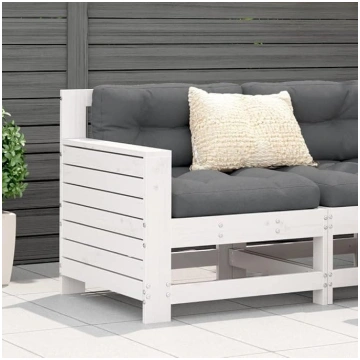 Homgoday Garden Sofa without Armrests with White P