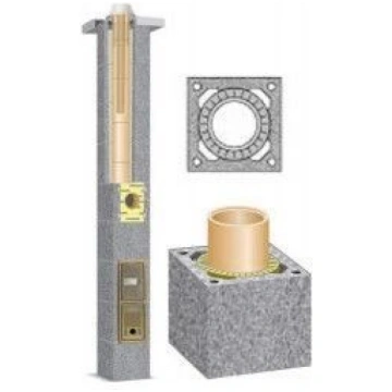 Keramiskais dūmvads D180mm, 8m (skurstenis) Schied