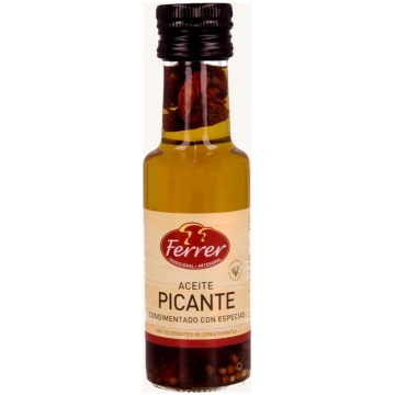 Spicy extra virgin olive oil seasoned with spices 