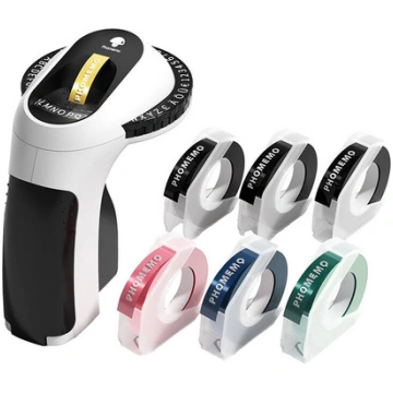 Phomemo E975 portable embossing label printer (bla