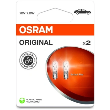 CAR LIGHT 2721-02B 1.2W 12V W2X4.6D 2721-2BL (4062