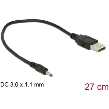 Delock Cable USB Type-A Plug Power > DC 3.0 x 1.1 