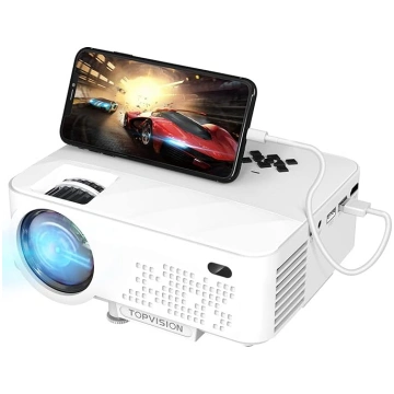 TOPVISION Mini projektors ar ekrāna spoguļattēloša