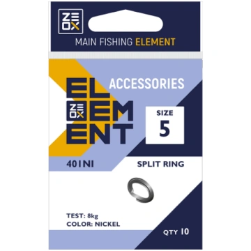 Riņķi Zeox Split Ring 401NI #8 10gab 792110204