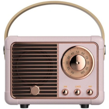 Bluetooth skaļrunis, retro, rozā Nav norādīts