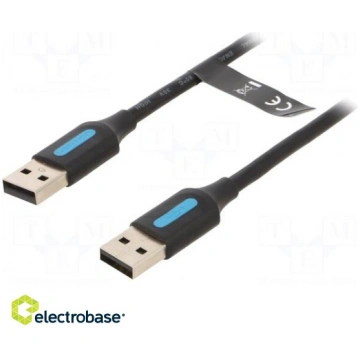 Cable; USB 3.0; USB A plug,USB C plug; nickel plat