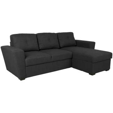 Corner sofa bed WHITBY dark grey Actona