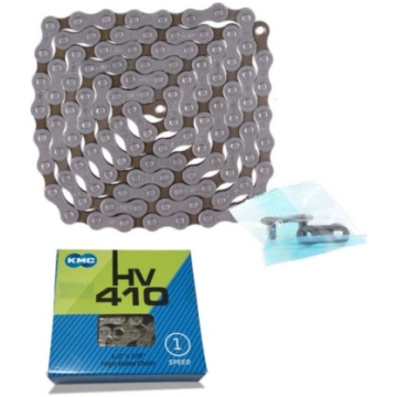 KMC Ķēde HV 410 112 posmi pelēkbrūna BOX-S1 (-) 15
