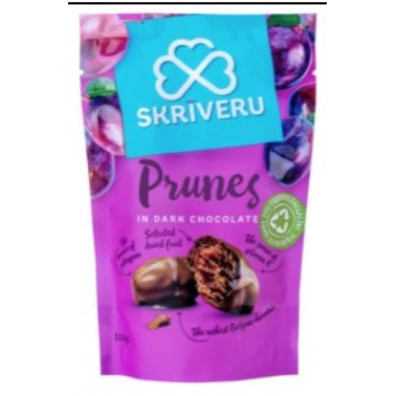 SKRĪVERU Plūmes tumšajā šokolādē 110g
