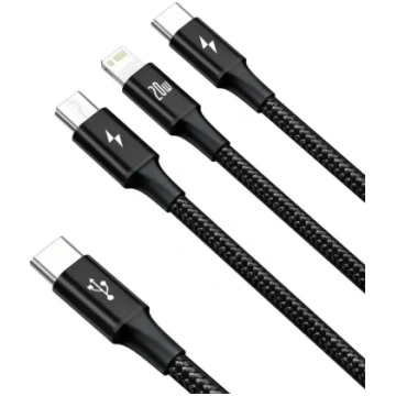 Baseus Rapid Series 3in1 ātrās uzlādes kabelis USB