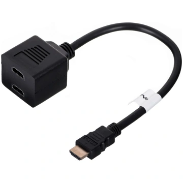 Lanberg AD-0019-BK video sadalītājs HDMI 2x HDMI
