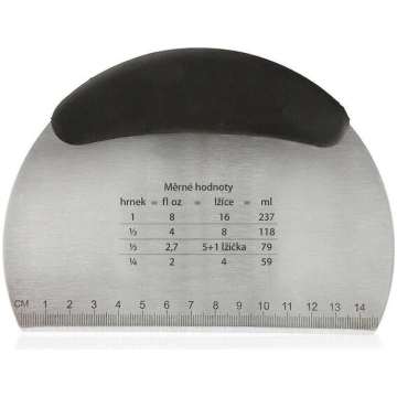 Lāpstiņa mīklas smalcinātājs tērauda 16 cm, Tešlos