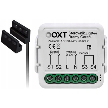 Modulis Oxt Ar Sensoru Motoram Bramy Garażu Zigbee