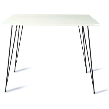 Galds Kalune Design Sandalf, balta krās., 90 cm x 