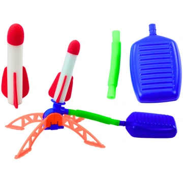 Foam Rocket Launcher Pump Set Blue Garden