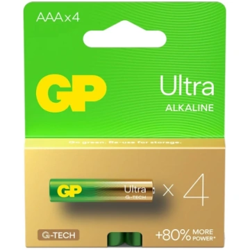 Alkaline baterijas LR03 /AAA GP Ultra 4 gab. 24AU2