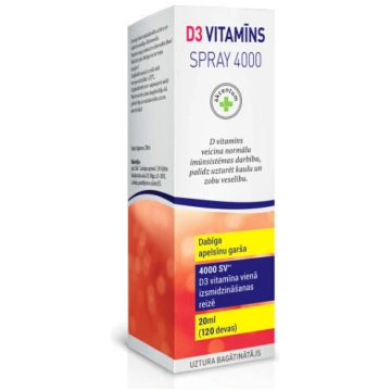 Uztura bagātinātājs Akcentum D3 vitamīns 4000 spre