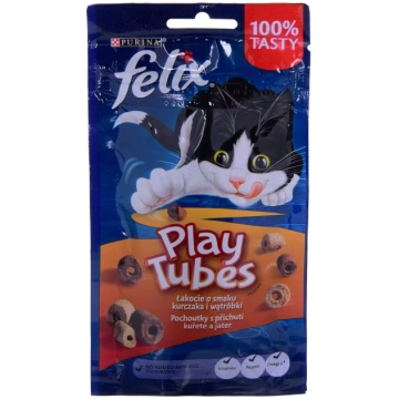 Mitras kaķu uzkodas maisiņš Felix Play Tubes Chick