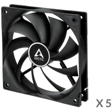 ARCTIC F12, 3-pin, 120mm, Case Fans, black, 5 pcs 