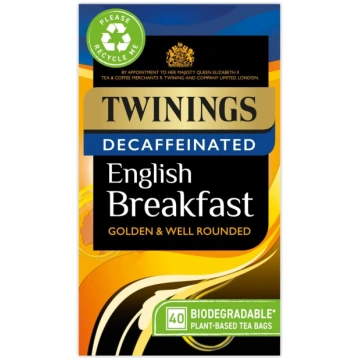 Twinings Decaf English Breakfast Tea | 40 Tea Bags