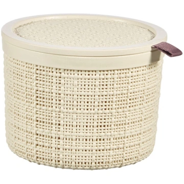Basket Curver® JUTE ROUND, 2L, bēšs, 17x13 cm, ar 