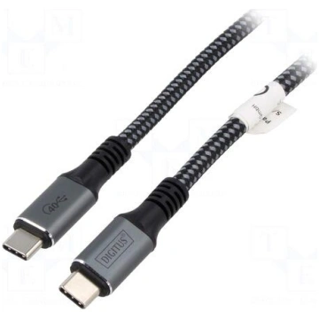 Cable | USB 4.0 | USB C plug,both sides | gold-pla