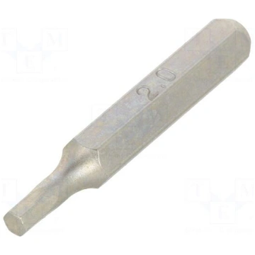 Screwdriver bit | hex key | HEX 2mm | Socket size: