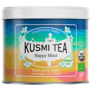 Ekoloģiskā augļu un zāļu tēja Kusmi Tea Happy Mind