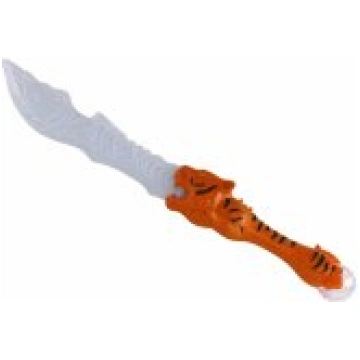 LEAN Toys Lightsaber, Tiger-Shaped Handle, Orange 