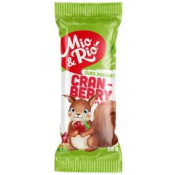 Biezpiena deserts MIO&RIO dzērveņu 38g